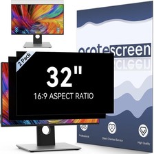 2 Pack of 32 Inch Computer Privacy Screen Filter for 16:9 Widescreen Monitor picture