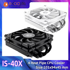 ID-COOLING ID IS-40X Low Profile CPU Cooler 4 Heat Pipes Downward Pressure Air C picture