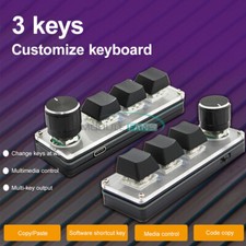 Programming Custom Knob Keyboard RGB 3 Key Copy Paste Mini Button Macropad picture