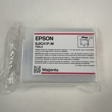 GENUINE EPSON MAGENTA INK CARTRIDGE - SJIC41P-M - T52L2 - EXP 2028 picture