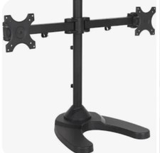 Halter Dual Monitor Desk Stand Heavy Duty Holds up to 32” Monitors picture