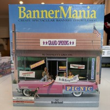Vintage BannerMania Brøderbund Software IBM Tandy 5.25