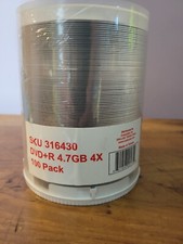 CompUSA 100 Pack 4.7gb 4x Blank DVD-R Spindle *Sealed* picture