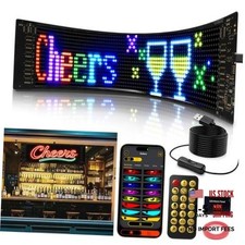 Super Brighter USB 5V Bluetooth Scrolling LED Sign | Flexible 34.8x10.2CM picture