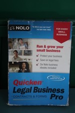 NOLO QUICKEN LEGAL BUSINESS PRO CONTRACTS & FORMS WINDOWS ONLY CD NEW SEALED picture