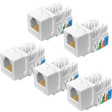 5Pack CAT3 Telephone Keystone Jack Phone Keystone Jack picture