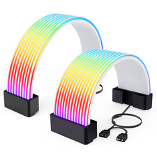 RGB Cables Cover Kit, Flex Power Cable Cover for 24-Pin Motherboard and 8-Pin/16 picture