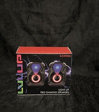 Vivitar LVL UP Multicolor Led Light Up Pro Gaming Speakers 2.0 System USB 3.5MM picture