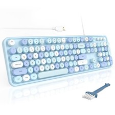 MOFII Computer Keyboards Wired, Plug Play USB Full Size Typewriter Keyboard, ... picture
