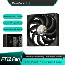 DeepCool FT12 120mm Case Fan 4-Pin PWM High Airflow Quiet PC Cooling Fan picture