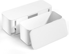 2 Pack Pet Friendly Cable Management Box - Child-Proof and Dustproof Organizer picture