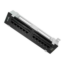 LEVITON GigaMax 12-Port Cat 5e Universal Patch Block, Black picture