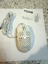 TMKB M1 SE Wired USB Optical Gaming Mouse Honeycomb 6-Button 12800 DPI White picture