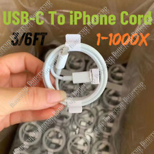 Wholesale Bulk Lot PD Cable 3Ft 6Ft For Apple iPhone 14/13/12/11/8 Charger Cord picture