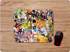 1990's COLLAGE CUSTOM DESIGN DESK PC MOUSE PAD MAT HOME OFFICE GIFT picture