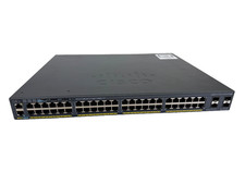 *READ* Cisco Catalyst 2960 WS-C2960X-48FPS-L V05 48 Port Rack Mountable Switch picture