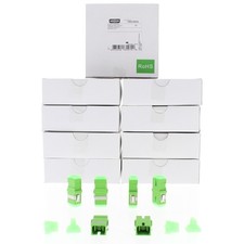 10 6-Packs Hubbell Fiber Optic SC Simplex APC Adapters Zirconia Ceramic FASCSAC6 picture