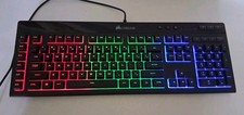 Corsair K55 Light Up RGB Gaming Qwerty Keyboard Illuminated Keys. Ships Fast picture