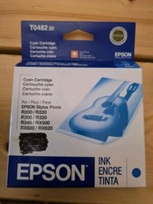 Genuine Epson TO482 20 Cyan Ink Cartridge  (TO48220)- New picture
