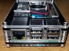 Stylish Clear Raspberry Pi 3 Case with Effective Cooling and Easy Access Ports picture