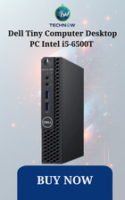 Dell Tiny Computer Desktop PC Intel i5-6500T 32GB Ram SSD HDD WiFi Windows 11 picture