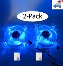 2-Pack: NEW Enermax 90mm BLUE LED ON/OFF Switch 12V 3pin PC Case Cooling Fan picture