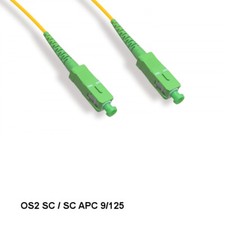 10x 30 m SC/SC APC OS2 9 /125 Simplex Single-Mode Fiber Optic Cable OFNR picture