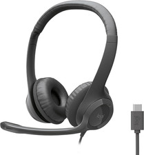 Logitech H391 Wired Headset Pc/Laptop Stereo Headphones, USB-C, Graphite picture