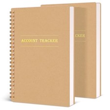  Pack Accounting Ledger Books, Expense Tracker Notebook A5 Budget Bill 2 picture