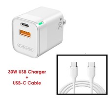 30W Fast USB-C PD Home Wall Charger for Samsung Galaxy Tab A9+, A9 Tablet picture