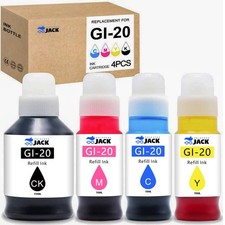 Printers Jack Compatible Canon GI20 GI20 Refill Ink Bottles Kit for Canon PIX... picture