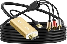 RCA to HDMI Converter for Smart TV - Composite AV 1080P Golden  picture