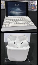 Apple iPad Mini 2 / Air Pods & ZAGG Slim Book Keyboard Case Bundle MINT AMAZING picture