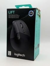 Logitech Lift Vertical Ergonomic Wireless Mouse Graphite 910-006466 New Sealed picture