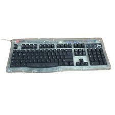 Macally iKey 4 Wired USB Keyboard Macintosh G2 Vintage Apple Clear Blue Green picture