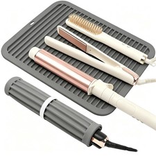 12×9 Inch Large Silicone Heat Resistant Mat, Heat Proof Curling Iron Mat, Por... picture